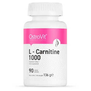  OstroVit L-CARNITINA 1000MG 90 Karty karnitín a Quemagrasas