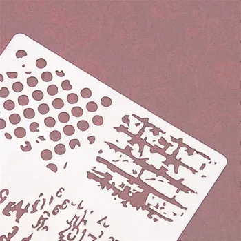  14.1*13 Spot slová zápisník blany sprej plastové formy štít DIY tortu duté Embellishment tlač čipky vládca veľkej Noci