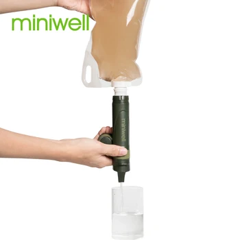  Miniwell Slamy Vodný Filter Slamy 0.05 micron filtračné presnosť pre Núdzové & Armády Život čistička pitnej vody