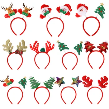  Vianočné Čelenky Santa Strom Elk Hairband Vianočné Ozdoby 2022 Pokrývku Hlavy Nový Rok Xmas Party Láskavosti Dodávky
