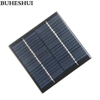  BUHESHUI 1.2 W 18V Solárne Modul Polykryštalických Solárnych panelov Nabíjačka 12V Batérie, 100*100 MM Epoxidové 10pcs/veľa
