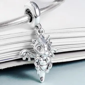  925 Sterling Silver Kúzlo Nového Kúzla Lietajúci Drak Prívesok Fit Ženy Pandora Náramok & Náhrdelník Diy Šperky
