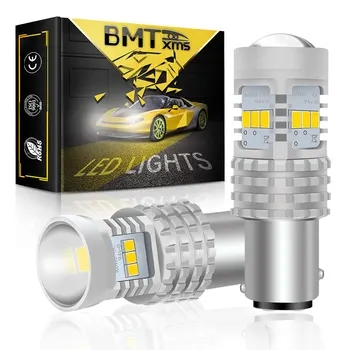  BMTxms 2ks Canbus Pre Jeep Renegade-2018 Auto LED DRL Denné Beží Svetlo BAY15D 1157 P21/5W Auto Lampy Príslušenstvo