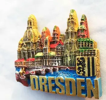  Drážďany, Nemecko Cestovnom ruchu obchod so 3D Gumy, Magnet na Chladničku