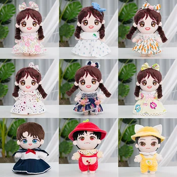  Bábika Oblečenie pre 20cm Idol Bábiky Baby Doll Krásne Oblečenie, Sukne plyšová pre Kórea Star Kpop EXO Bábiky, Príslušenstvo