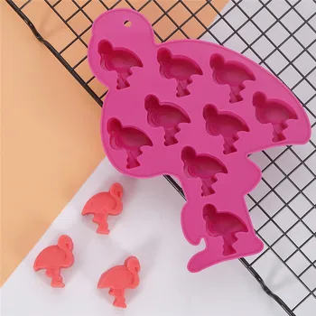  1Pc Silikónové Tortu Formovať Čokoládu Cookie Fondant Formy Flamingo Ananás DIY Ice Craem Plesne Tortu Dekorácie, Kuchynské Nástroje Pečenie