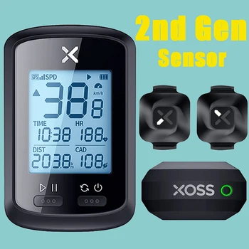  XOSS G+ Cyclocomputer Bezdrôtový Požičovňa Rýchlomer GPS Bike Počítača Ant+ 2. Gen Snímač Rýchlosti Kadencie MTB, Road na Bicykli počítadlo kilometrov