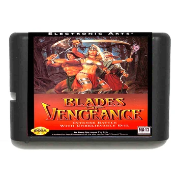  Blades Of Vengeance 16 bit Sega MD Hra Karty pre Mega Drive pre Genesis NÁM PAL Verziu Video Herné Konzoly