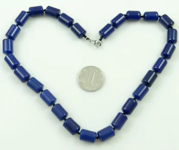  Módny Prírodný Kameň lapis lazuli Prívesok Reťaze, Ručné Drahých Šperkov Náhrdelník Pre Ženy, Jemné Šperky F3