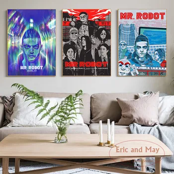  Pán robot Tv Show Plagáty A Vytlačí Plátno na Maľovanie na Stenu Umenie Miestnosti, Deti Plátno Obrazy Cafe Bar Modulárny Home Art Decor Obrázky