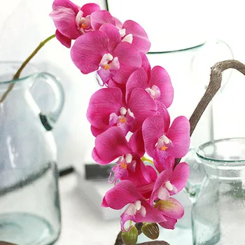  Skutočný Dotyk Motýľa Orchidea, Umelé Kvety, Svadobné Dekorácie Falošné Kvety Kytice Mora Orchidea Obývacia Izba Domova
