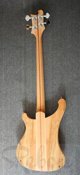  Weifang Rebon 4 string ricken spalted maple krku cez telo elektrická basgitara s ashwood tela
