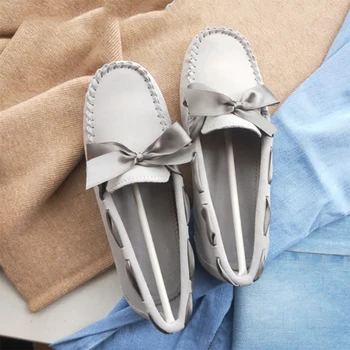  Nové originálne kožené dámske ploché topánky ručne vyrábané žien bežné kožené topánky kožené moccasin módne dámske jazdy topánky