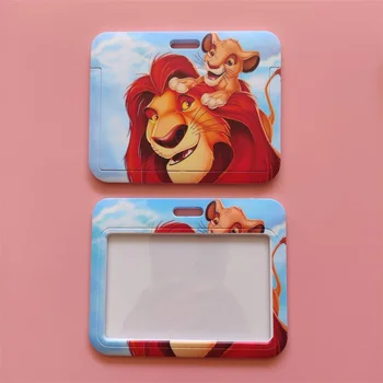  Horizontálne Disney Lion King Lekár Mužov, Chlapcov Prídavné Tlačidlá Reťazca ID Karty Kryt Odovzdať Mobilný Telefón Kúzlo Odznak Držiteľ