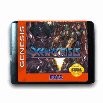  Nový Príchod 16 Bit MD Hra Karty XENO KRÍZY Patrí Retail Box pre Sega Genesis Mega Drive