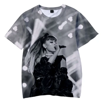  Klasické Krásne Ariana Grande tričká Krátky Rukáv O-Neck T Košele 3D Tlač Chlapci/Dievčatá Mladistvý Trendy Voľný čas Tees Topy