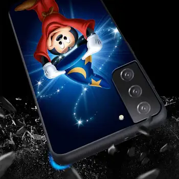  Mickey Mouse Magic Luxusné puzdro Pre Samsung Galaxy S20 FE S21 Ultra S10 Plus 5G Kryt Capa Black Soft Coque