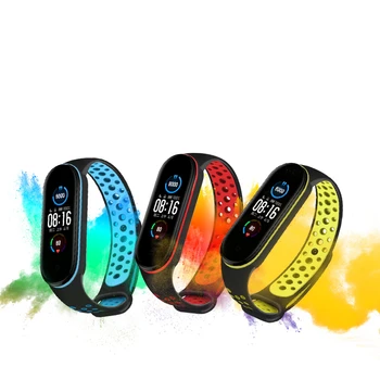 Popruh pre Xiao Mi Band 6 5 4 3 Smart Watchband Športové Priedušná Náramok Pás Silikónový Náramok na Miband6 Miband5 Popruh