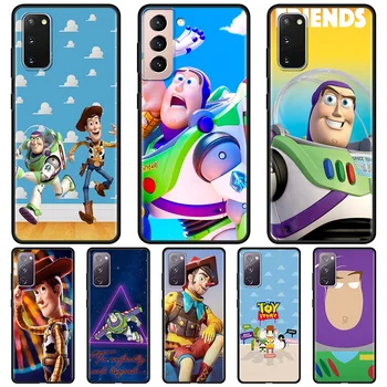  Toy Story Woody A Buzz Samsung Galaxy Prípade S20 FE S21 Ultra S20 Plus S10 S21 S9 Plus Bývanie Puzdro Chráni Kryt Plášťa