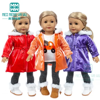  Bábiky oblečenie Bavlnená bunda, nadol bunda oblek pre 43 cm-45 cm American doll a baby nové born bábiku