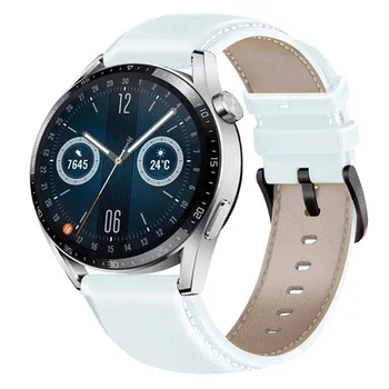  Kožené 22 MM Watchband Pre Huawei Sledovať GT 3 46 mm Smart Wriststrap Náramok Pre Huawei GT 2 46 mm /gt2 pro Česť Magic Popruhu Pásu