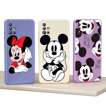  Cartoon Mickey Mouse Pre Samsung A31 A32 A20 A30 A21S A20S A01 A02 A91 A81 A72 A71 A51 A52 A50 Tekutý Silikónový Telefón Prípade