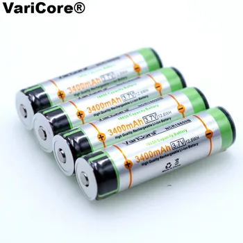  VariCore Nové Chránené 18650 NCR18650B 3400mah Nabíjateľná batéria 3.7 V, s PCB Pre Baterku batérie