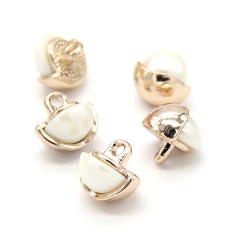  HENGC Vintage Pearl Šperky, Kovové Drieku Ženy Tlačidlá Pre Oblečenie, Svadobné Šaty Dekoratívne DIY Šitie Doplnkov, Veľkoobchod