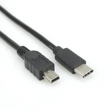  Typ C USB-C Na Mini USB Kábel Pre PS3 Herný ovládač Pre GoPro HERO Vysokým Rozlíšením HERO 3+ MP3 Prehrávač, Digitálny Fotoaparát