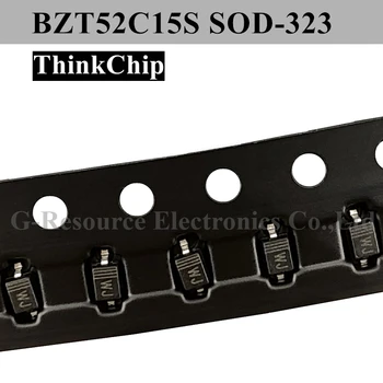  (100ks) BZT52C15S SOD-323 SMD 0805 Napätie Stabilizované Dióda 15V (Označenie WJ)