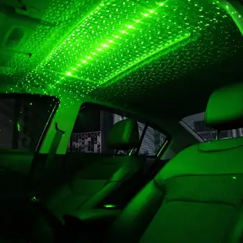  Auto Strechy Star Nočné Osvetlenie Interiéru, Ozdobné Svetlo, Svetelné Efekty Hviezdnej Oblohy S Fialovo Projektor, Modré LED Cloud K8A3