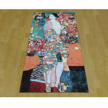  Bavlna Žakárové BelgianTapestry Dom Dekorácie Európskej Luxusné Umelecké Gobelín Gustav Klimt Tanečník 70*145 cm