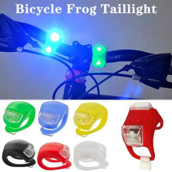  Požičovňa Žaba zadné svetlo LED Silikónové Bicykel Predné, Zadné Svetlo Nepremokavé Noc Cyklistické Bezpečnostné Výstražné Svietidlá Cyklistické Doplnky