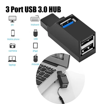  USB 3.0 HUB 3 Porty Multi-port Usb Viacerých Konektorom, Prenos High Speed Splitter Rozšíriť Multi Expander Deconcentrator