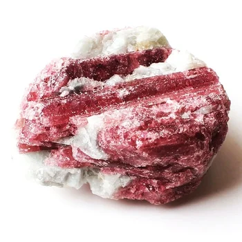  1PC Prírodné Červený Turmalín Crystal Drsné Rock Kamenných Minerálnych Vzor Unpolished Drahokam Domova