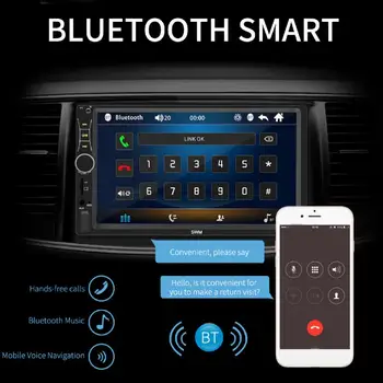  60% Hot Predaj A7 7inch HD Bluetooth Auto MP5 Prehrávač MP4 Audio Video Telefón Zrkadlo Link Multi-media Displej Príslušenstvo Vozidla