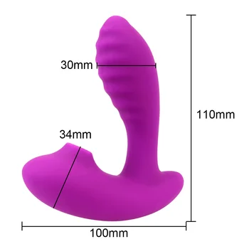  2 in1 Diaľkové Ovládanie Klitorisu Pošvy G mieste Stimulácia Vagíny Sania Vibrátor 10 Rýchlosť Sexuálne Hračky pre Ženy, Bradavky Bulík