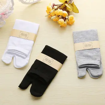  Teplá Unisex Japonské Kimono Flip Flop Sandále Rozdeliť Dva Prst Tabi Ninja Geta Ponožky Muži Ženy Bavlnené Ponožky 1 Pár