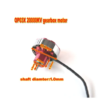  Micro outrunner striedavý motor OP03X 20000KV pre Ornithopter