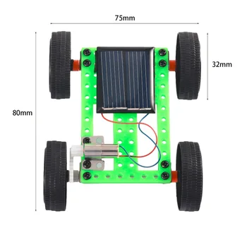  Mini Plastov Ručné Solárnu Hračku DIY do Auta Detí Technológia Vzdelávania Gadget Hobby Zábavné Auta Veku 8-11