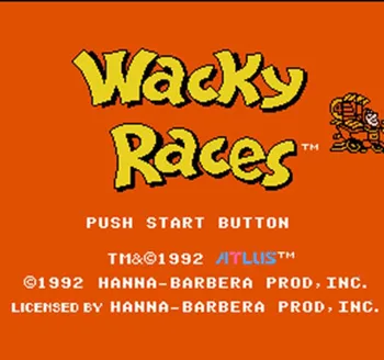  Wacky Races (U) 60 Kolíky 8 Bit Hra Karty