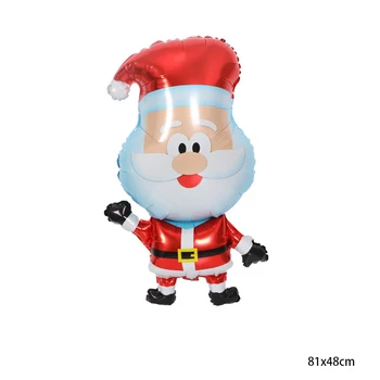  Vianočný Darček Balón Santa Claus Hliníkovej Fólie Elk Vodíka Balónom Dovolenku, Príjemnú Atmosféru Dekorácie Hliníkovej Fólie Balón