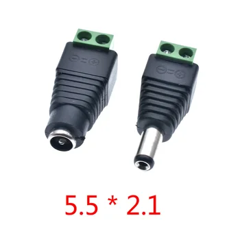  5 Set/veľa DC Power Socket 3.5X1.35mm,5.5X2.1mm,5.5X2.5mm, 12V DC Napájanie, Rozhranie Samec A Samica Konektor Konektor Špeciálne