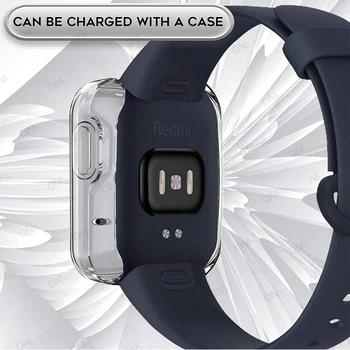 3 Pack Prípade pre Xiao Mi Pozerať Lite & Redmi Pozerať 1 2, Mäkké Plné Pokrytie Screen Protector pre Xiao Mi Pozerať Lite Smartwatch