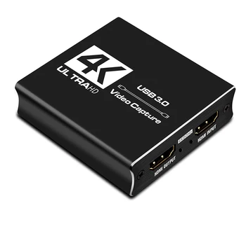  Y&H 4K60HZ USB3.0 digitalizačné Karty 1080p 60fps Video Rekordér s Mic,HDMI Loop-Out pre Herné/Live-Stream/Video Konferencia