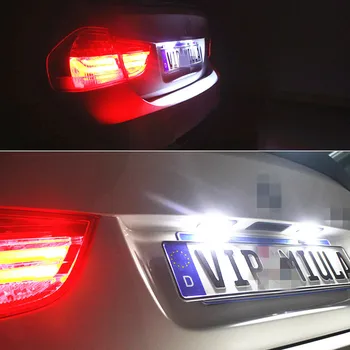  2ks LED špz Žiarovky Žiadna Chyba Canbus Na Mercedes Benz W203 Sedan 4Door 2001-2007 Auto-Styling Číslo Doska Lampa