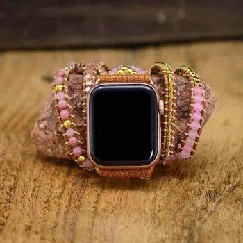  Vlastný DIY popruh pre apple hodinky 44 mm 40 mm iwatch kapela 42mm 38mm luxusné Šperky ženy pás Živice náramok pre serie 5 4 3 Se 6 7