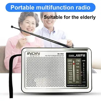  BC-R90 FM Rádio Citlivé Stabilný Prenos SOM Mini Bezdrôtové Rádiové pre Staršie Dobrý Zvukový Efekt FM AM Digitálny Rozhlasový Prijímač