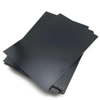  1Pc Black Odolný ABS Styrénu Plastové Ploché Plechu Plechu 1 mm x 200 mm x 300 mm