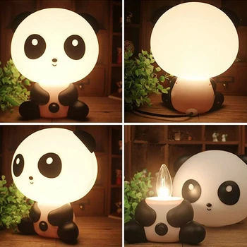  Cartoon Zvieratá Nočné Osvetlenie Roztomilý Medveď Panda Svietidlá Vnútorné Spálňa LED Osvetlenie Deti Žiarovka Darček Decor